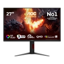 AOC G4 Q27G4ZD computer monitor 67.3 cm (26.5") 2560 x 1440 pixels Quad HD QD-OLED Black, Red