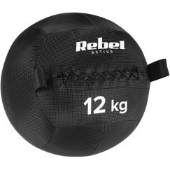 Lääketieteellinen pallo kuntoilu- ja kuntoutusharjoituksiin, 12 kg, REBEL ACTIVE