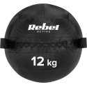 Medicīniskais bumbas fitnesa un rehabilitācijas vingrinājumiem, 12 kg, REBEL ACTIVE Medicīniskais bumbas fitnesa un rehabilitācijas vingrinājumiem, 12 kg, REBEL ACTIVE