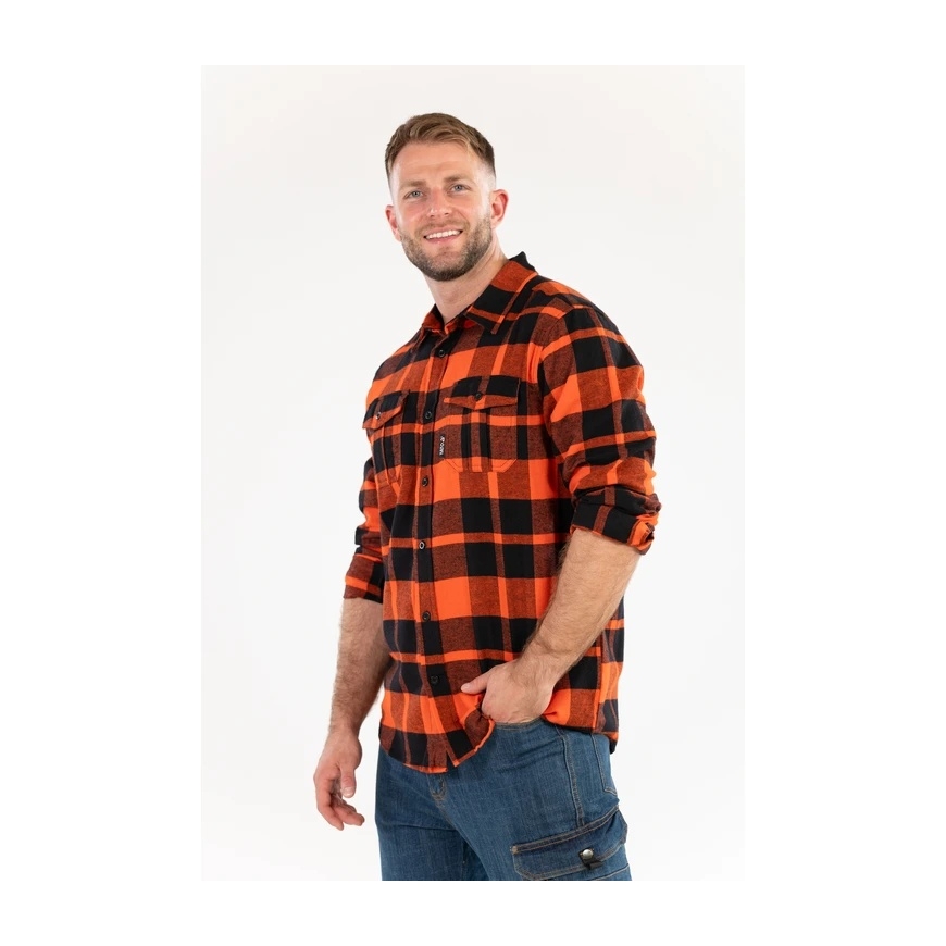 Toya Sa Poland Men's Flannel Shirt Red | 100% Cotton | Size 2XL (YT-78804) – 3