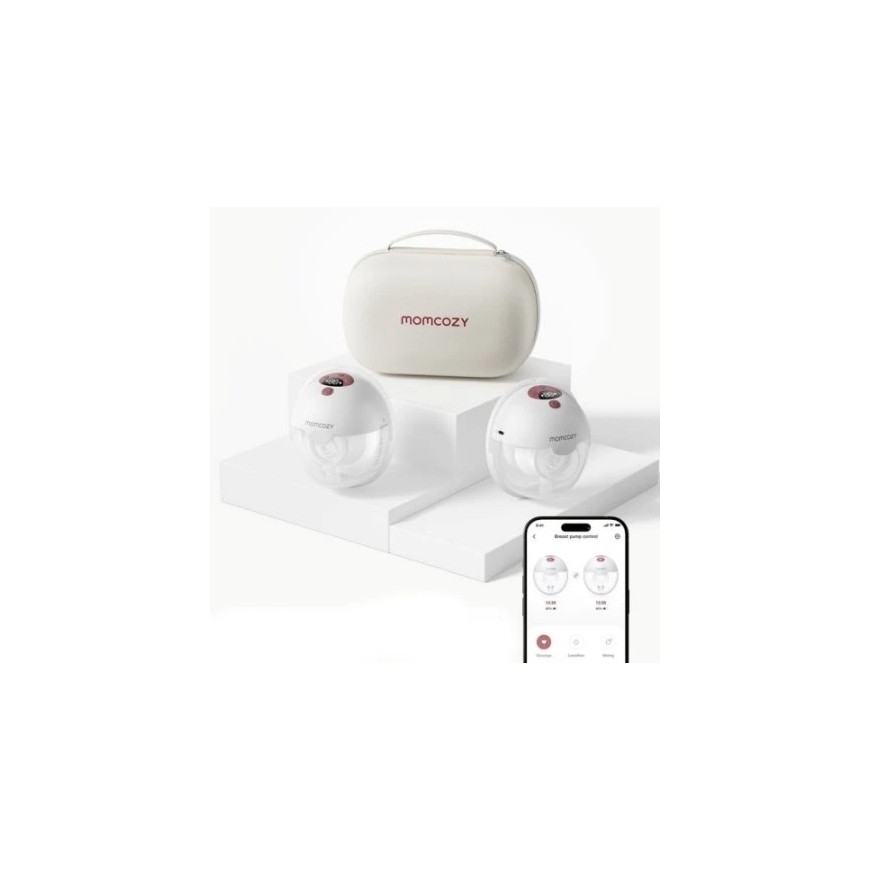 Momcozy M5 krūts piensūcēja ar lietotnes kontroli – divkāršs komplekts Sarkans – 2