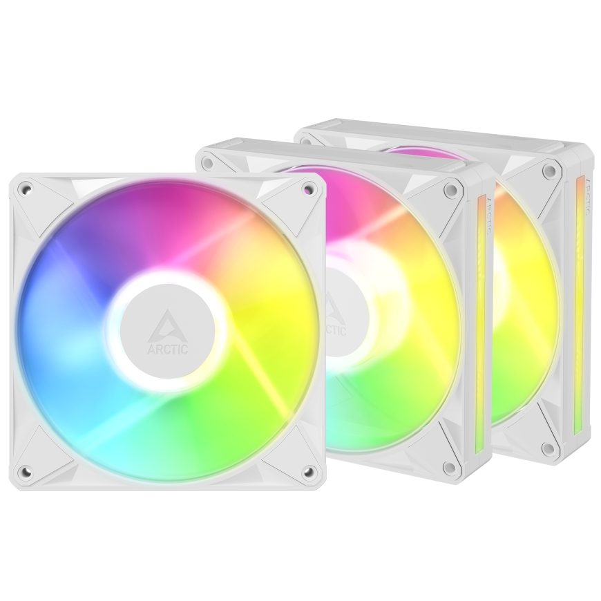 ARCTIC BioniX P14 A-RGB (White) – 3 Pack 140 mm PWM Fan with Daisy Chain – 2