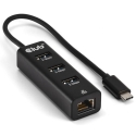 CLUB3D CSV-1549 sąsajos šakotuvas C tipo USB 5000 Mbit/ai Juoda CLUB3D CSV-1549 sąsajos šakotuvas C tipo USB 5000 Mbit/ai Juoda