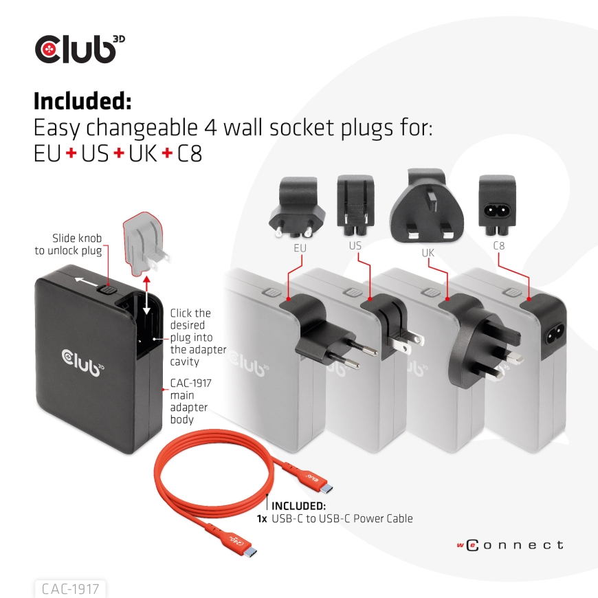 CLUB3D CAC-1917 mobile device charger – 5