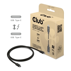 CLUB3D CAC-2501 „Thunderbolt“ kabelis 1 m 120 Gbit/s Juoda
