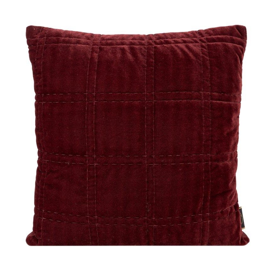 Eurofirany KRISTIN / 2 Velvet pillow covers with double embroidered geometric pattern, 45X45 cm, color: brick – 2