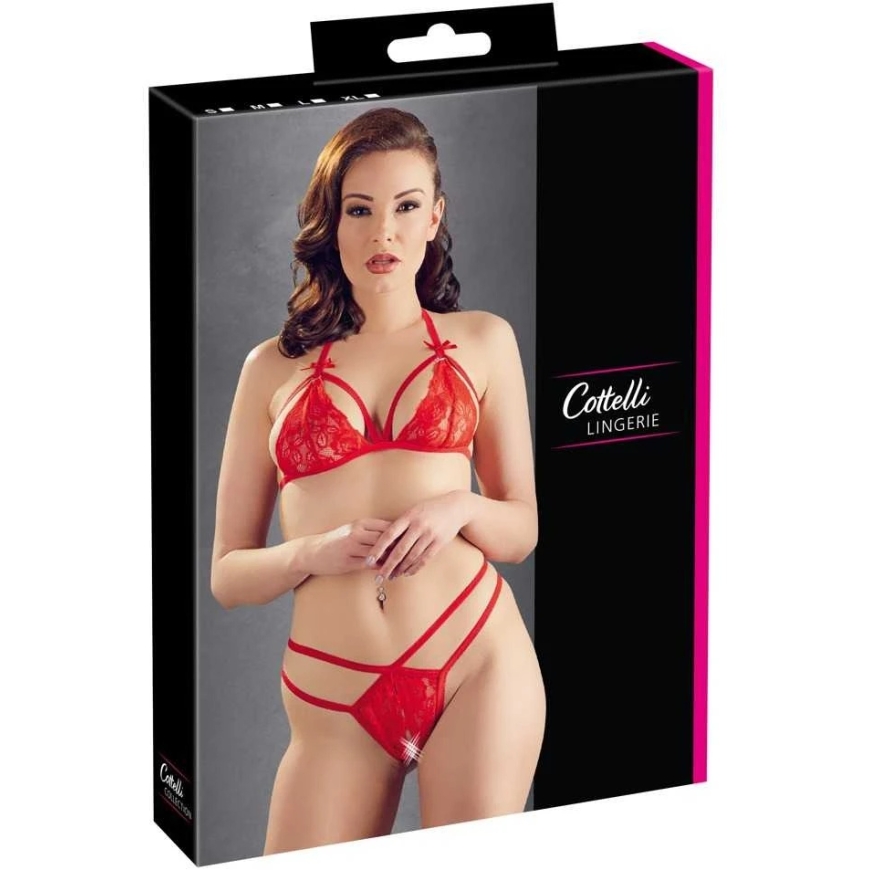 Cottelli Lace Set Red XL
