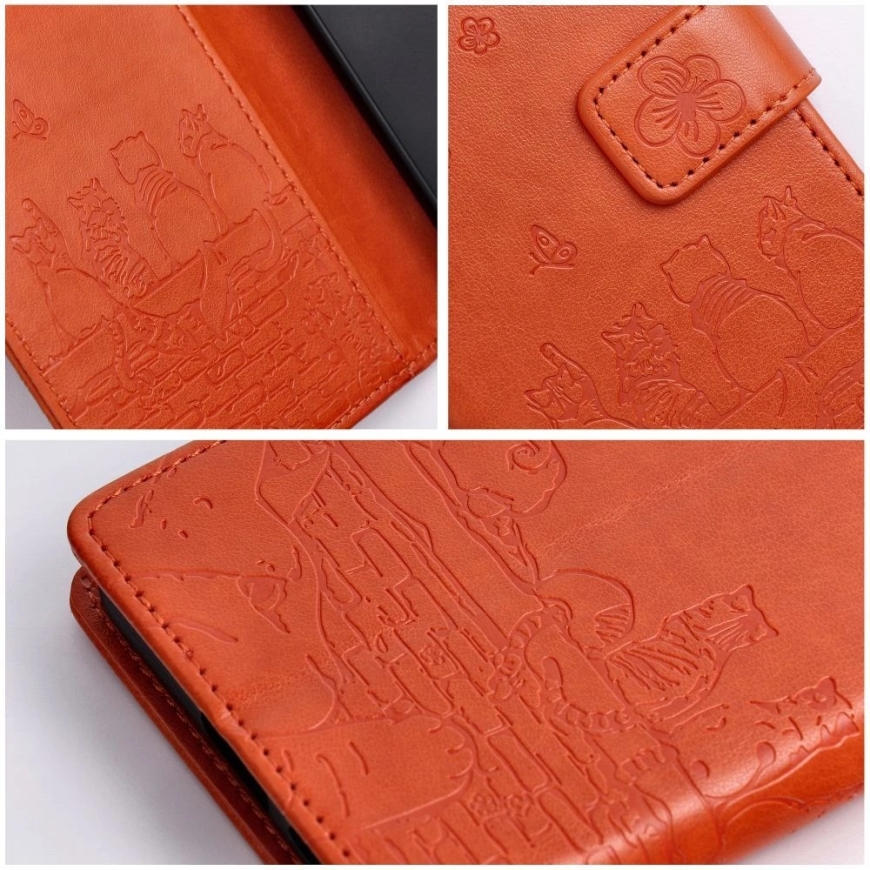 OEM kate kaanega Samsung A57 5G Mezzo Book pruuni värviga – 5