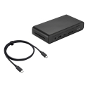 ASUS Triple Display USB-C Dock Duo DC301 Langallinen Musta ASUS Triple Display USB-C Dock Duo DC301 Langallinen Musta