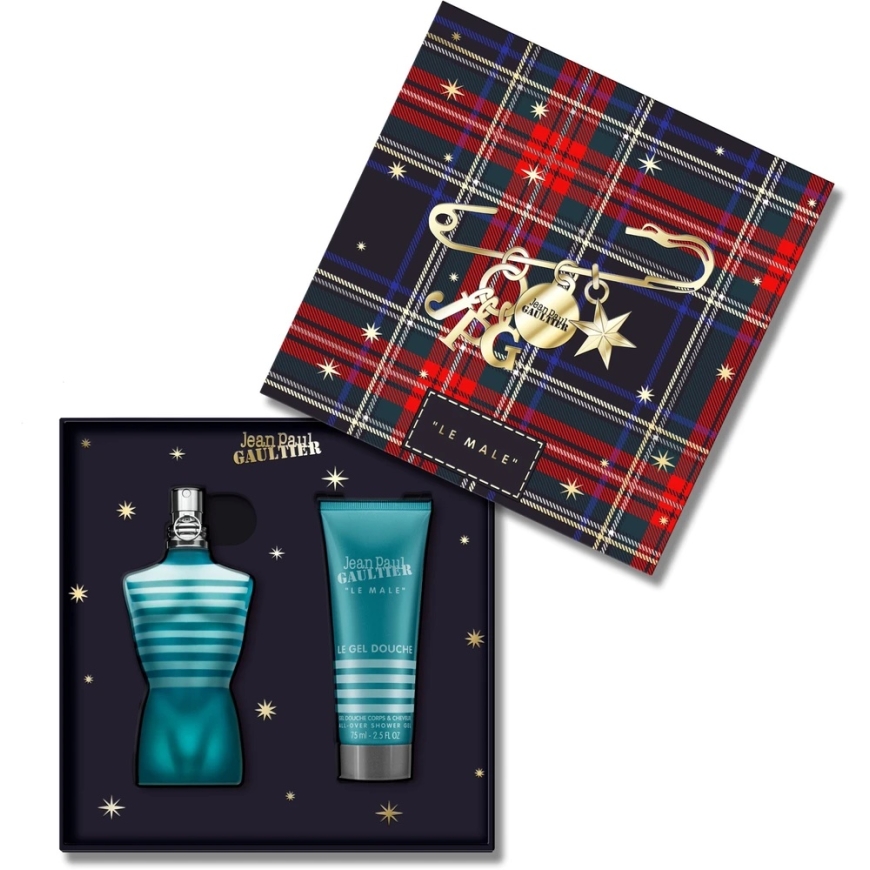 Set Jean Paul Gaultier: Le Male Eau De Toilette For Men, 75 ml + Le Male Cleansing Dušo želė For All Skin Types, 75 ml – 2