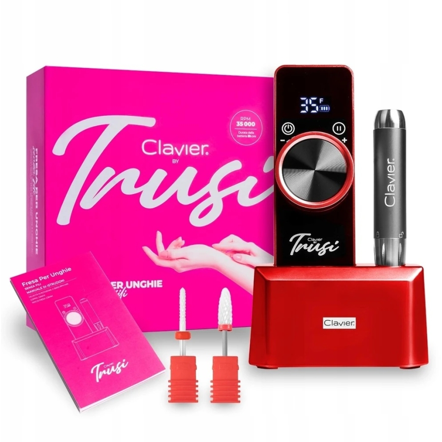 Clavier By Trusi mobiilne küünefreespink 65W Punane – 2