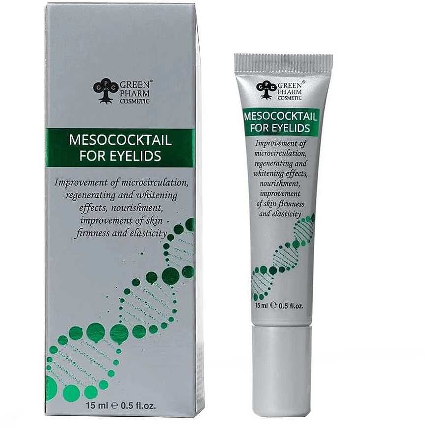 Eveline Cosmetics Zaļa Pharm Kosmētiskais Mezokokteilis Acīm 15ml