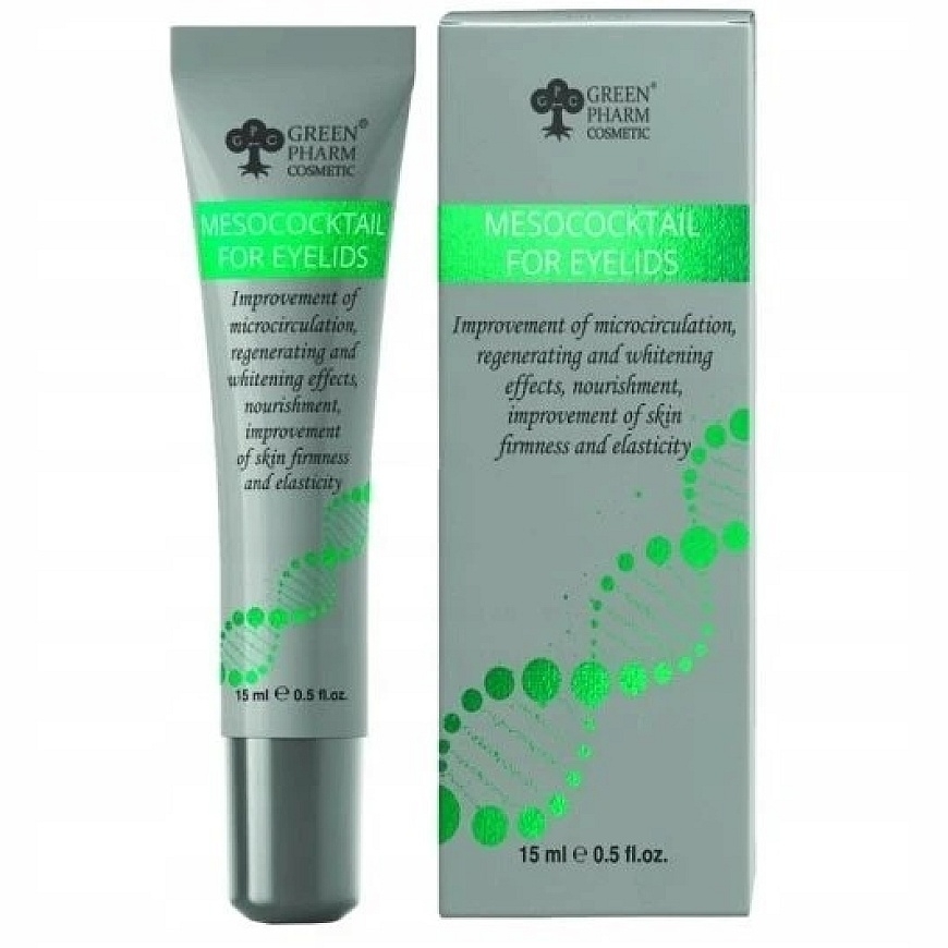Eveline Cosmetics Roheline Pharm Kosmeetiline Mezokokteil Silmadele 15ml – 2