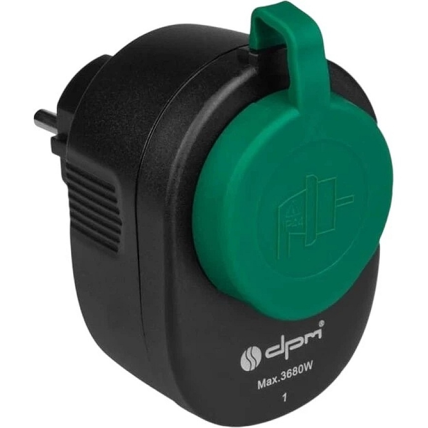 Remote Control Socket - DPM DT44 3-Pack, 16A, IP44, AC 220V, Outdoor/Indoor Use, Black – 2