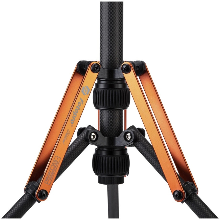 Gaismas statīvs - Fotopro TR 02C 0,5–2,1 m 2kg melns un oranžs