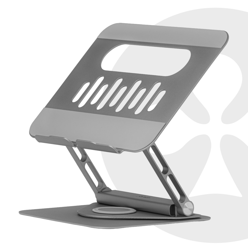 CLUB3D Adjustable Aluminium Laptop Stand with USB-C® Hub