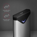 Axagon EEM2-UG2 External USB-C 10Gbps metal box for M.2 NVMe SSD disks. Silver