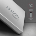Axagon EEM2-UG2 cieto disku uzglabāšanas sistēma SSD diska korpuss Melns, Pelēks M.2