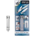 Korea Compact Foldable Stainless Steel Nail Clipper with File "Green Bell", GT-107 Korea Compact Foldable Stainless Steel Nail Clipper with File "Green Bell", GT-107