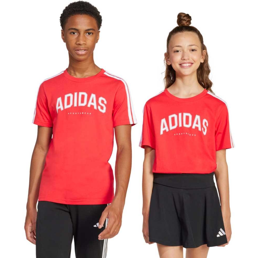 Laste T-särk adidas Codes Collegiate Graphic punane JI6673 (164cm)