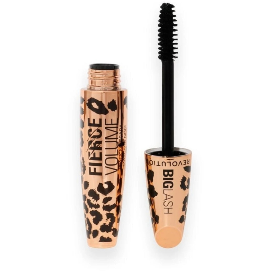 Makeup Revolution Big Lash Fierce Volume Blakstienų tušas Juodas, 9 g – 2