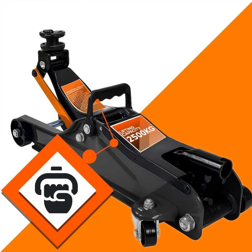 Low Profile Slim Car Jack "Frog", 2500 kg, sturdy, mr179 – 2
