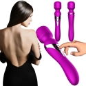BoT B Series Stimulator - Silicone Double Massager, Purple Color