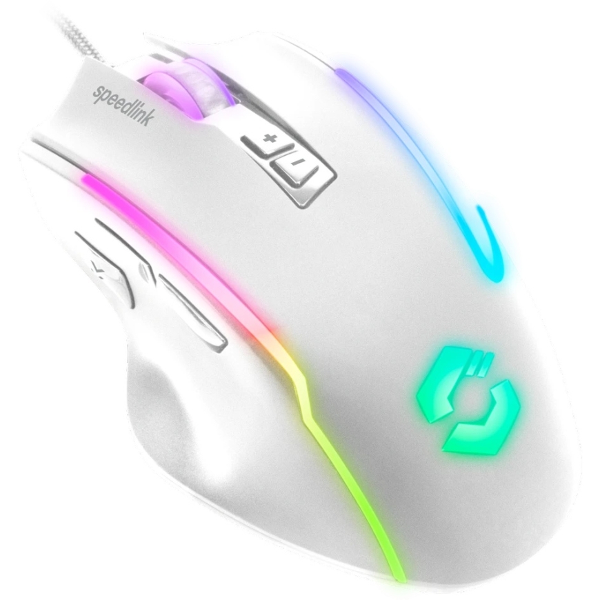 Speedlink DECUS NX RGB spēļu pele, balta – 2