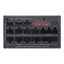 MSI MPG Ai1300TS PCIE5 power supply unit 1300 W 24-pin ATX ATX Black