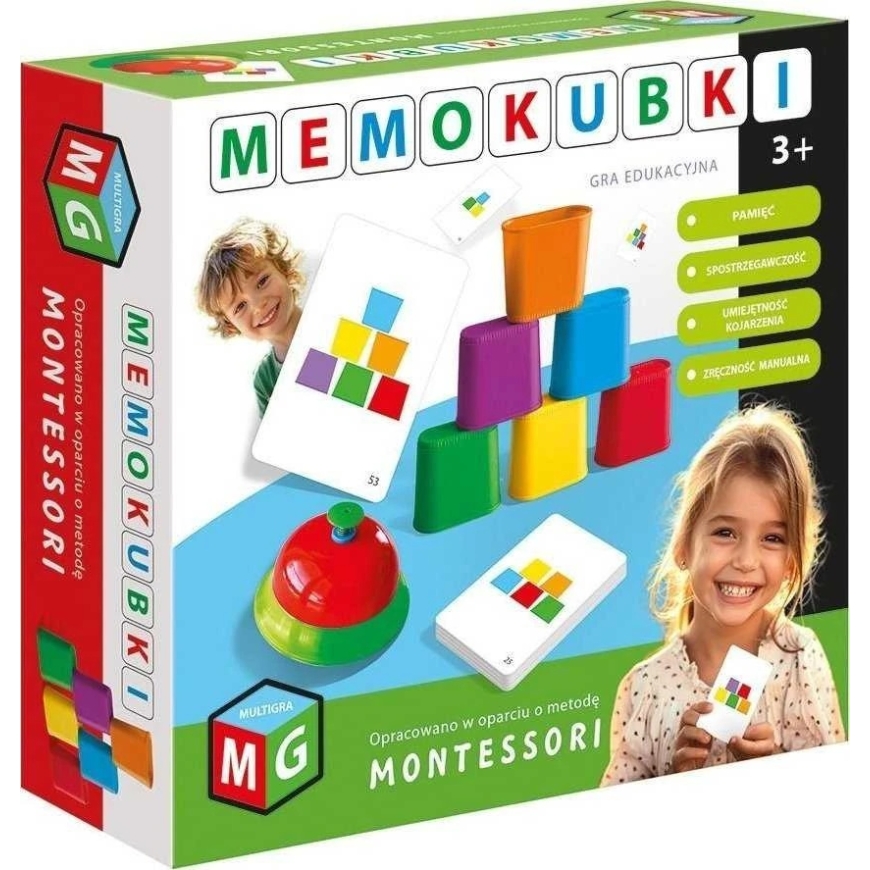 Montessori Multigra - oppimispeli memokubki 05952 – 2