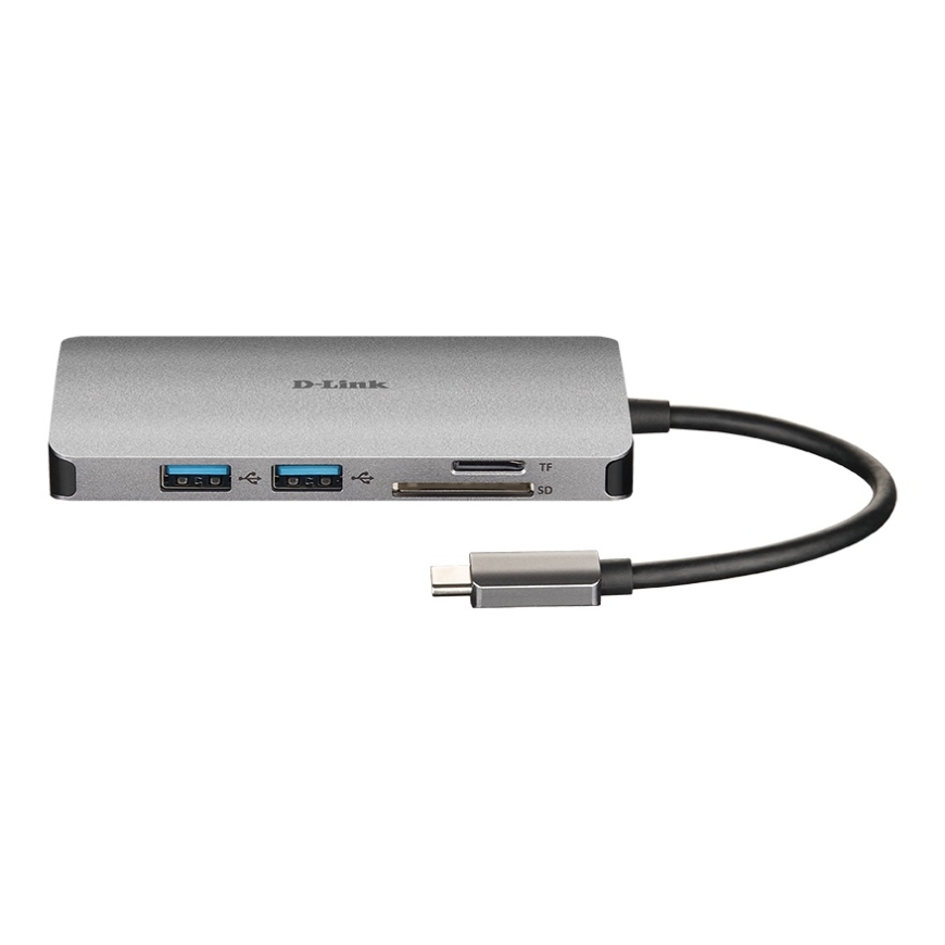 D-Link DUB-M810 dokstacija Vadu USB 3.2 Gen 1 (3.1 Gen 1) Type-C Alumīnijs – 3