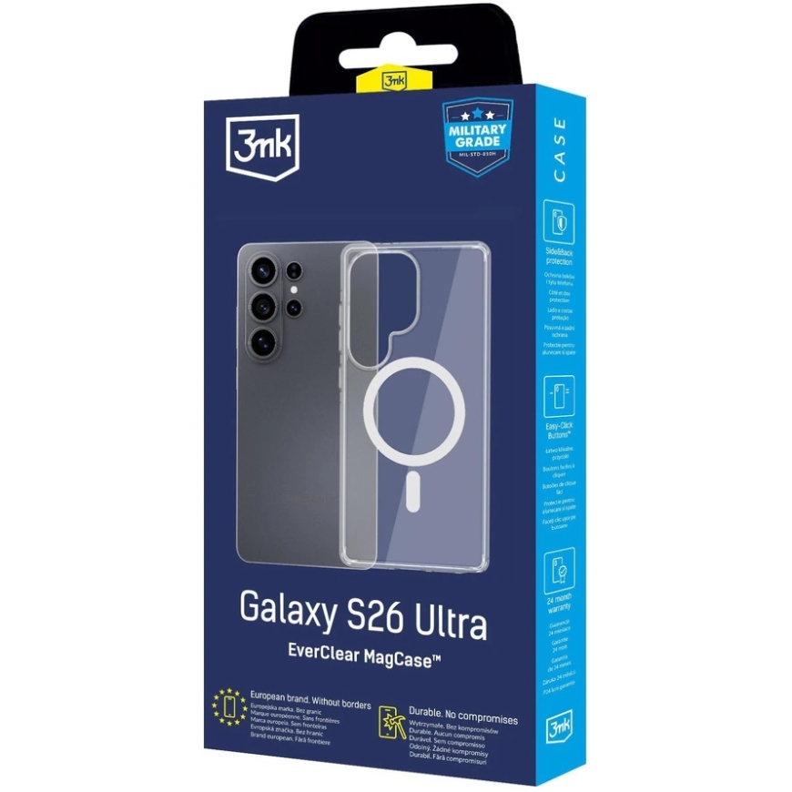 Dėklas 3mk apsauginis dangtelis EverClear MagCase skirtas Samsung Galaxy S26 Ultra – 5