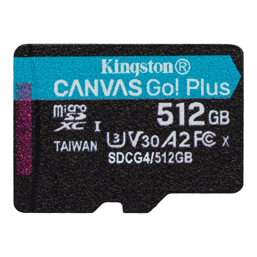 Kingston Technology Canvas Go! Plus 512 GB MicroSD UHS-I Klases 10