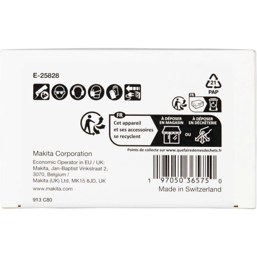 Makita Iegremdējošie griešanas asmeņi 32mm TMA059 STARLOCK metālam, 25 gab. E-25828 TMA059 BiM, Metāls – 3
