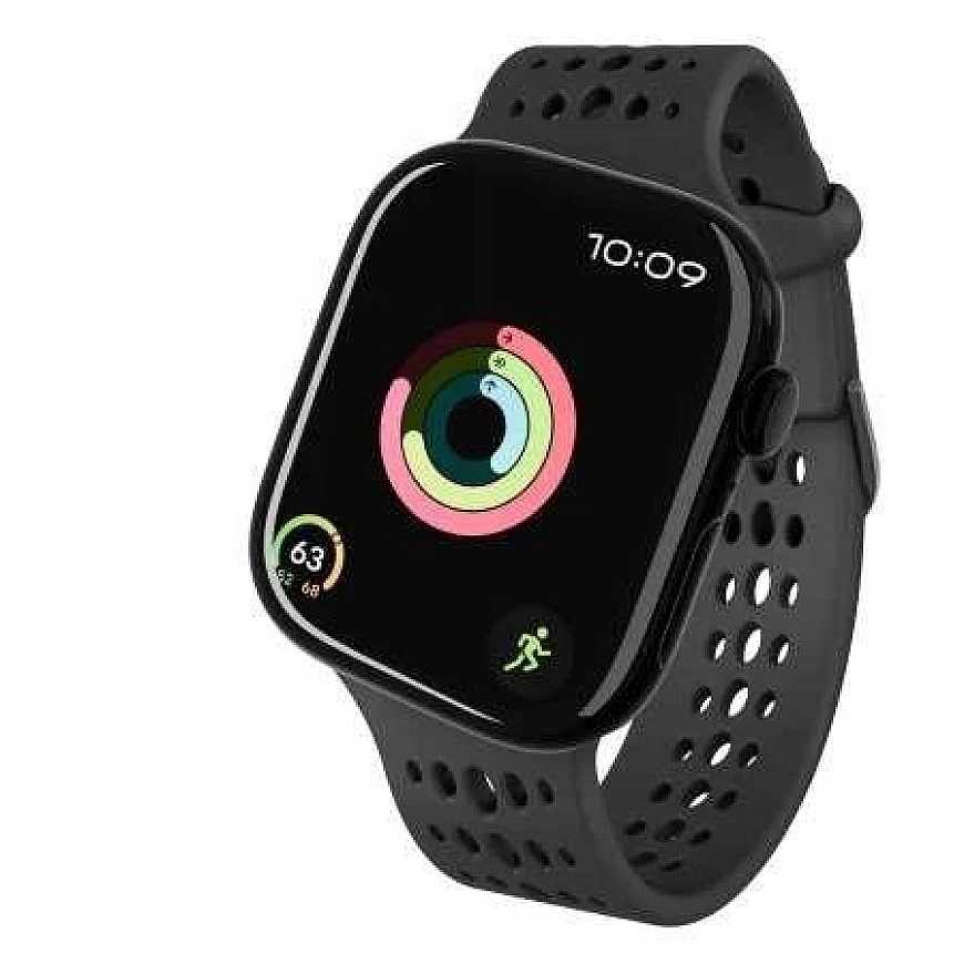 "Decoded" silicone "Ares O" strap for "Apple Watch 40/41/42 mm" – black