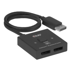 CLUB3D CSV-1009 vaizdo signalų daliklis DisplayPort 2x DisplayPort