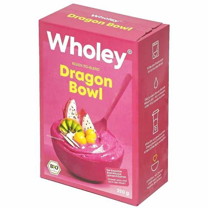 Šaldytas ekologiškų vaisių mišinys, kokteiliams, WHOLEY DRAGON BOWL, 250g LT-EKO-001