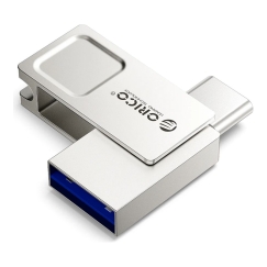 Orico U301 256 GB USB-A USB-C USB 3.2 Gen 1 zibatne - Sudraba