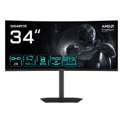 GIGABYTE GS34WQCA EK монитор для ПК 86,4 cm (34") 3440 x 1440 пикселей Wide Quad HD ЖК Черный