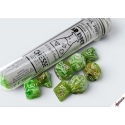 Chessex Marble Sour Roheline/Valge Labori Polügooniline 7-Kuuli Komplekt Chessex Marble Sour Roheline/Valge Labori Polügooniline 7-Kuuli Komplekt