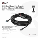 CLUB3D CAC-1538 USB-kaapeli USB 3.2 Gen 1 (3.1 Gen 1) 10 m USB C USB A 5 Gbit/s Musta