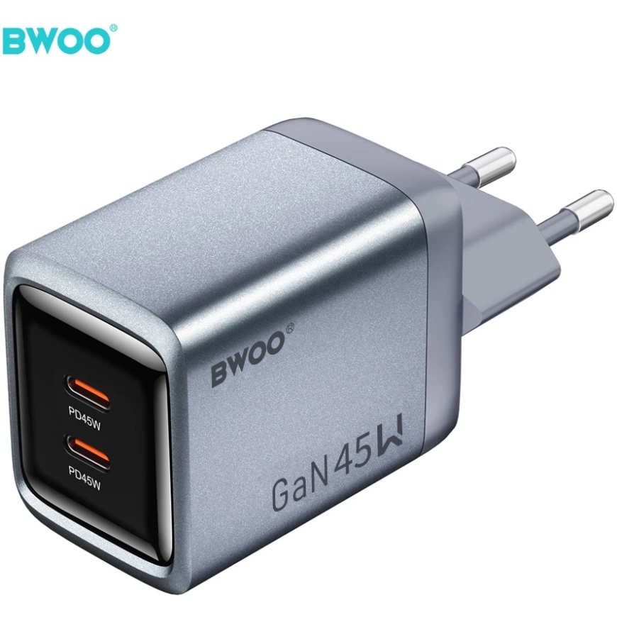 Mathorn BWOO BO-CDA239 seinakinnitus 2xUSB-C 3A PD 45W hall PPS-iga