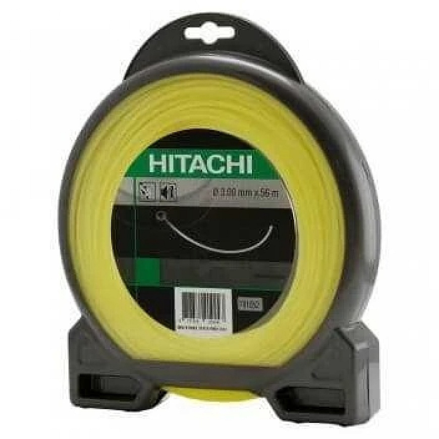 Леска для триммера, квадратная 3мм HITACHI, 15м