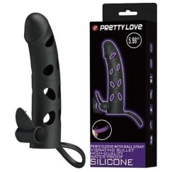 Pretty Love Male PRETTY LOVE – вибрирующая манжета для пениса с шариковым ремешком
