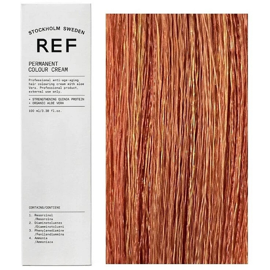 REF Permanent Colour Vegan Permanent Hair Dye 9.43 Golden Copper Very Light 100 ml