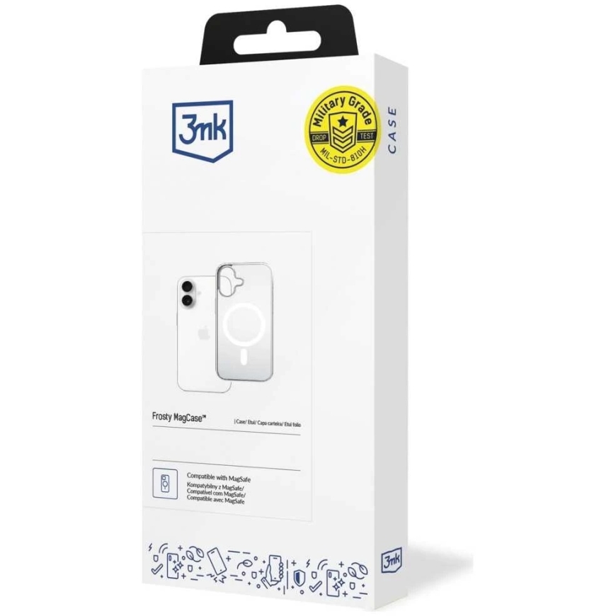 3MK Frosty MagDėklas iPhone 17 valge värv – 4