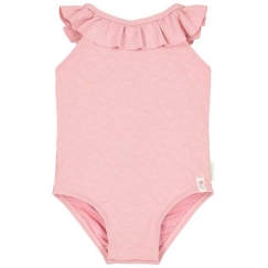Rozā Little Dutch peldkostīms ar ruffles 'Dreamy Rožinė Rose' 86/92