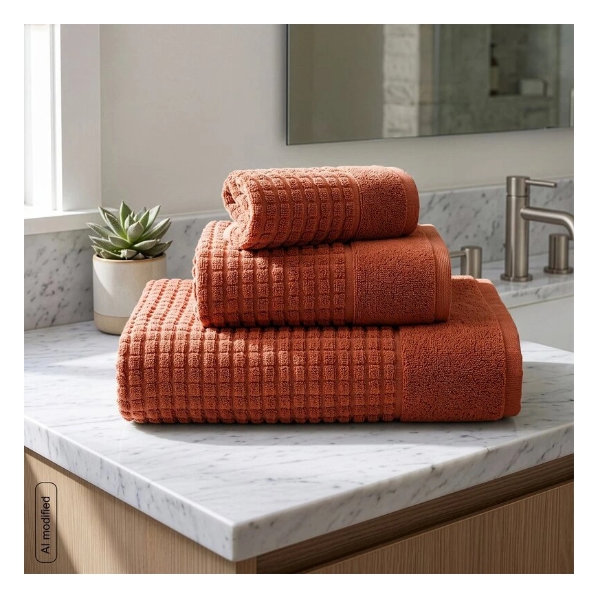 Eurofirany RE/BELLA/CEGŁ pyyhe 70X140 (X3) 500 – 5