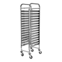 Yato Stainless Steel Transport Trolley for GN 1/1 and GN 1/2 Containers, Kitchen Trolley Yato Stainless Steel Transport Trolley for GN 1/1 and GN 1/2 Containers, Kitchen Trolley