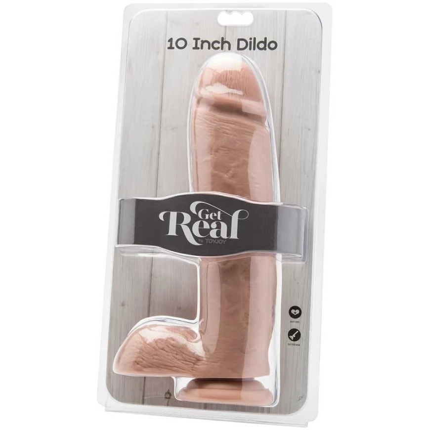 Get Real TOYJOY Dildo imukupilla, iso realistinen penis, 25 cm – 3